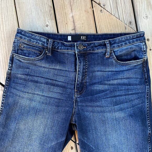 KUT From The Kloth Women's Catherine Fab Ab Boyfriend Jeans Medium Wash Size 16 - Picture 3 of 9